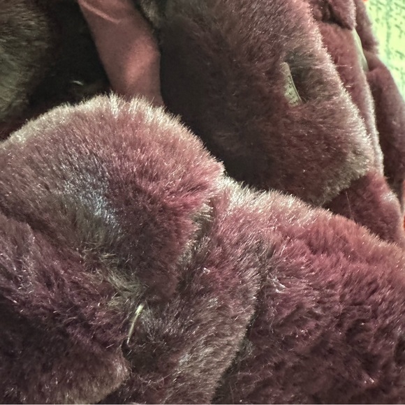 Jones New York Deep Plum Teddy Jacket winter jacket - Picture 7 of 7